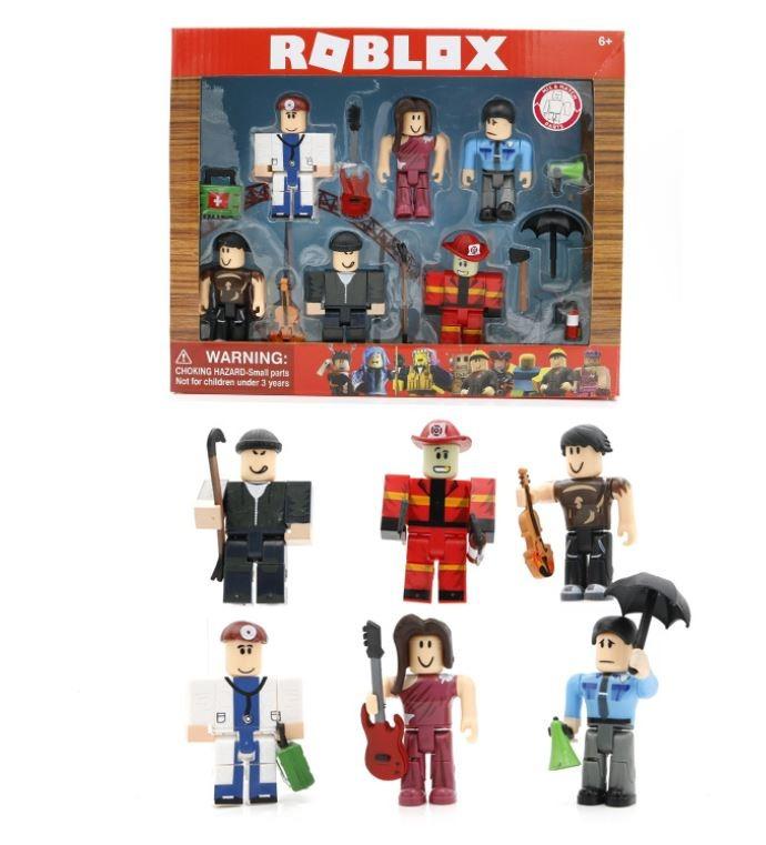 Roblox Action Figures 7cm Roblox Toy Zombie Attack Heroes Of Robloxia Neverland Lagoon Robot Riot Babies Kids Toys Walkers On Carousell - 6 roblox champions set 7cm figures collection fun kid