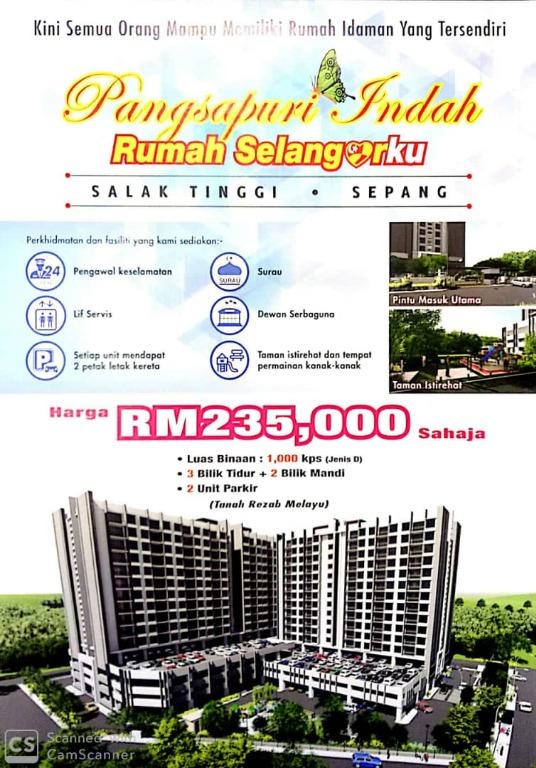 Rumah Selangorku Rsku Pangsapuri Indah At Salak Tinggi Sepang Property For Sale On Carousell
