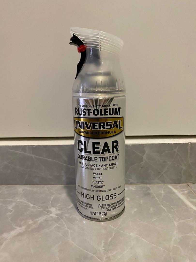 RustOleum Clear Topcoat Spray Paint, Design & Craft, Craft Supplies
