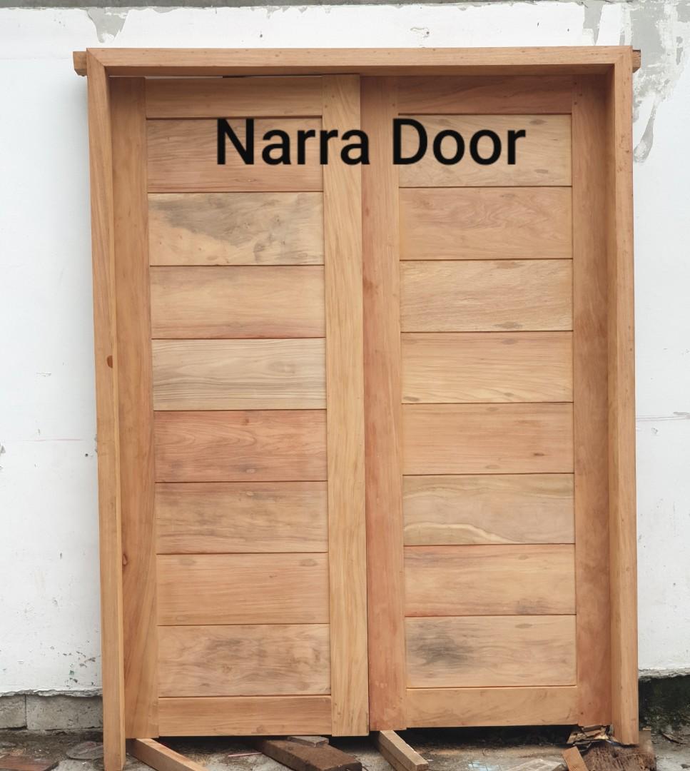 NEW SOLID DOOR & JAMB MADE FROM RECLAIM HARDWOOD, Commercial