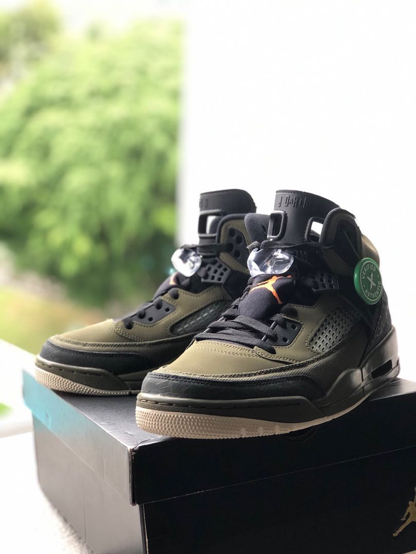 Air jordan spizike store olive