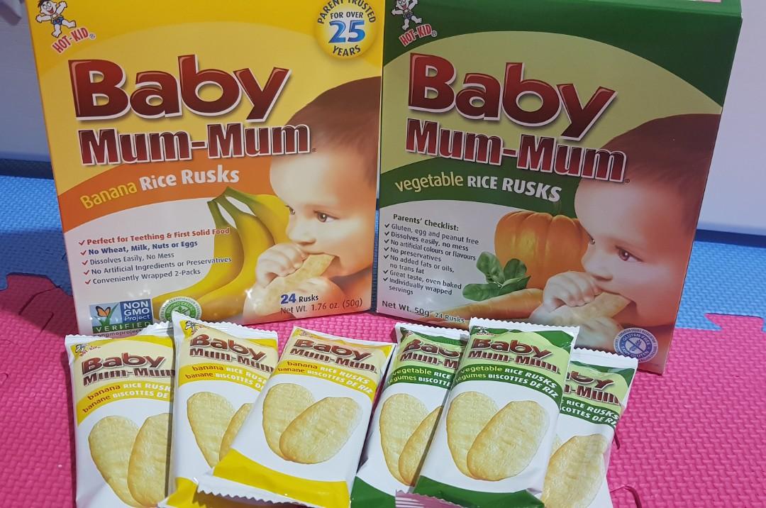 teething rice crackers