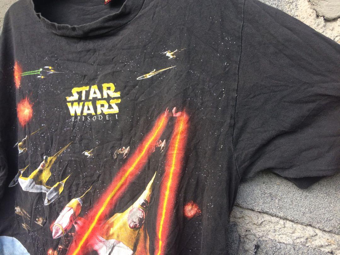 Travis Scott Vibe Vintage 1999 Star Wars Ep 1 Shirt, Men's Fashion