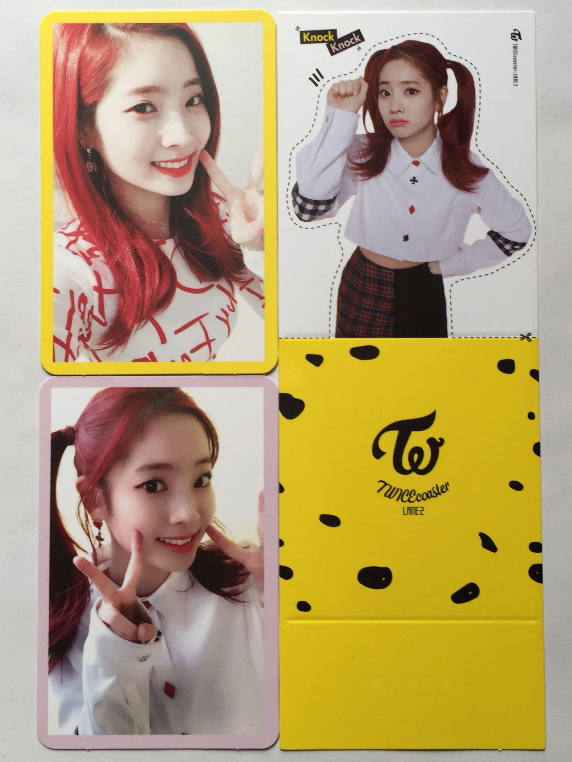 Twice Coaster Lane 2 Knock Knock 多賢小卡set 正版twice專輯卡dahyun 多賢豆腐twice立牌多賢立牌 Twice小卡非仿卡 韓流