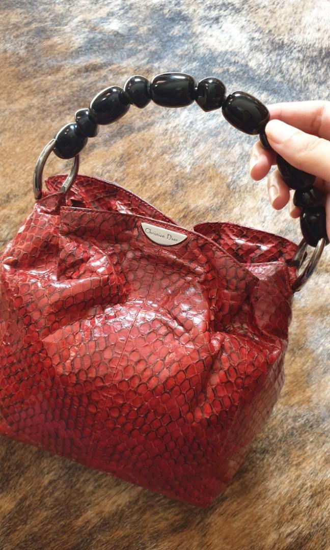 Christian dior snakeskin bag cheap