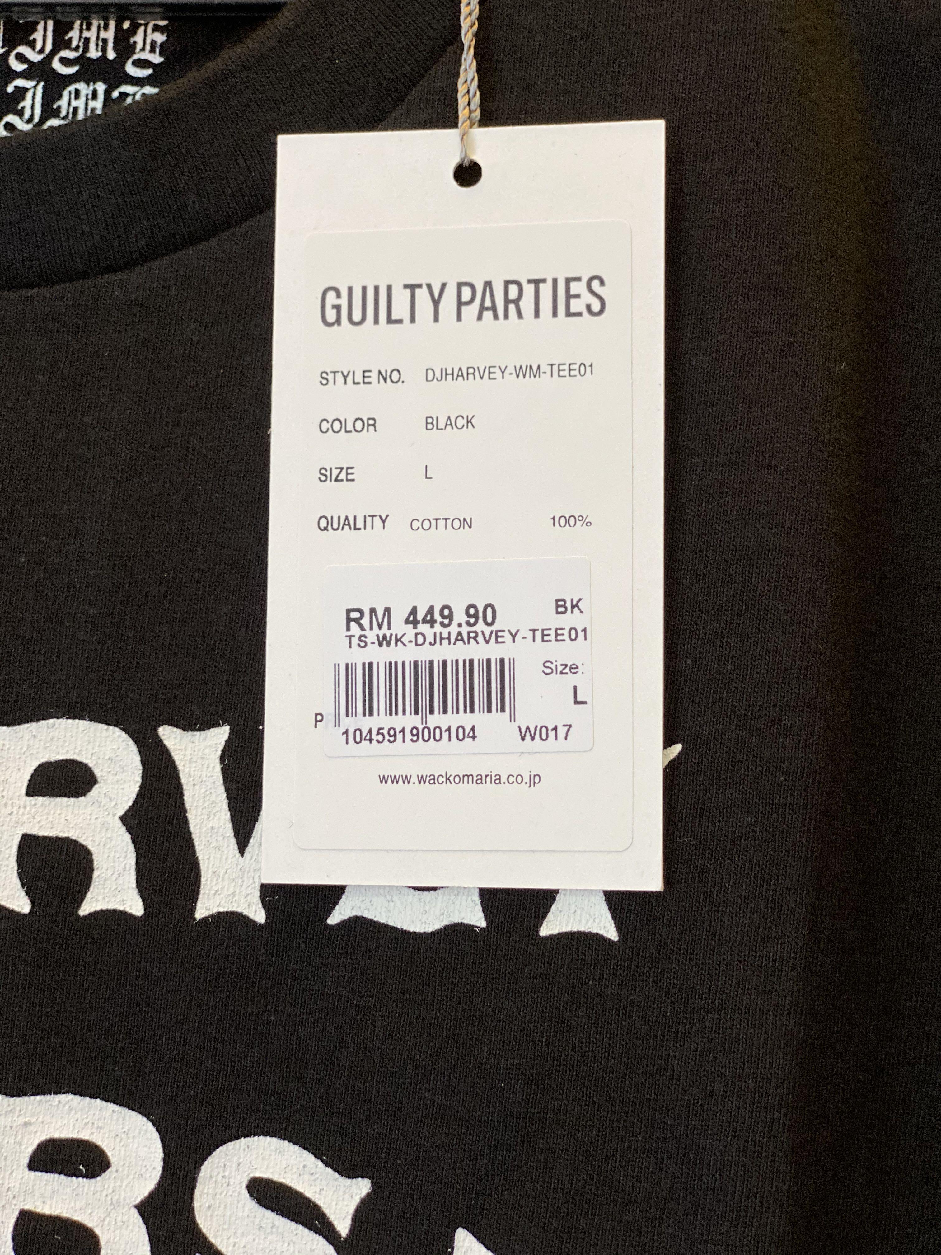 Wacko Maria Guilty Parties x DJ Harvey Limited Tee, Men's Fashion