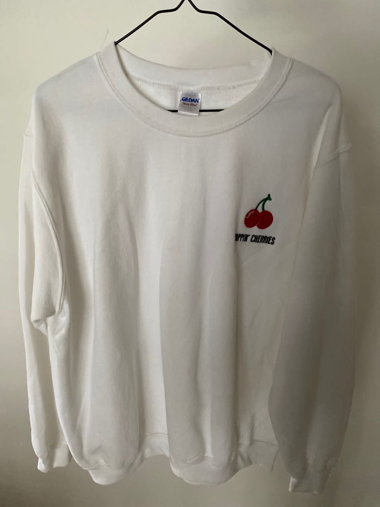 White sweater with cherries online
