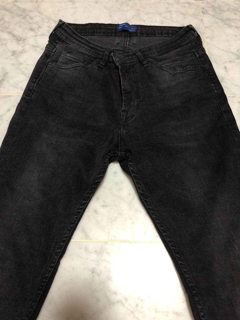 zara mens black skinny jeans