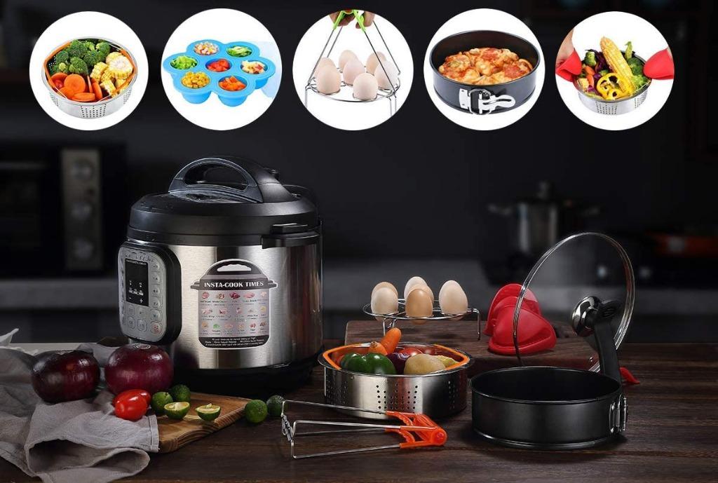 35Y56 12 Piece Accessories Kit for Instant Pot 6/8 QT - Steamer