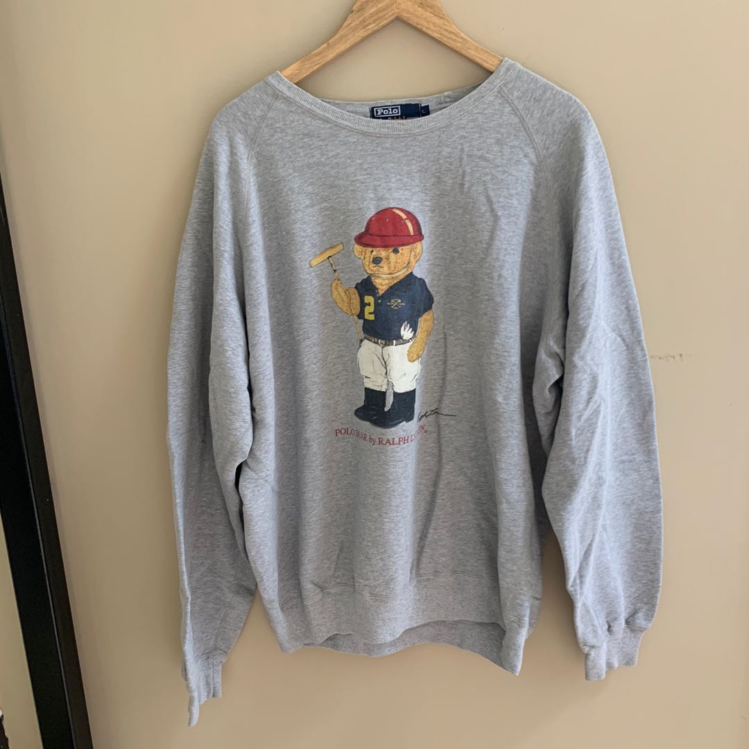 90 s Vintage Polo Bear by Ralph Lauren sweater Men s Fashion