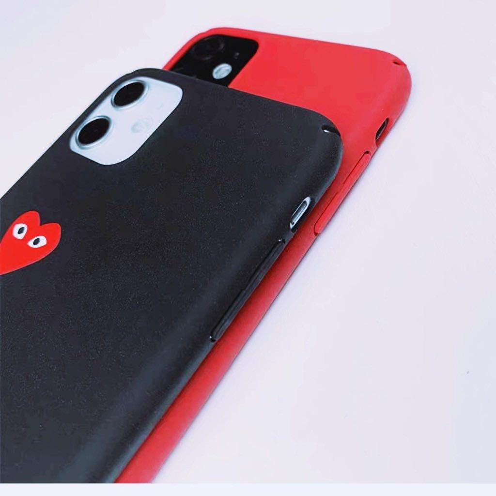 Comme des Garcons CDG Case For Apple iPhone X 11 Series Hard Simple Matte Surface Phone Cover