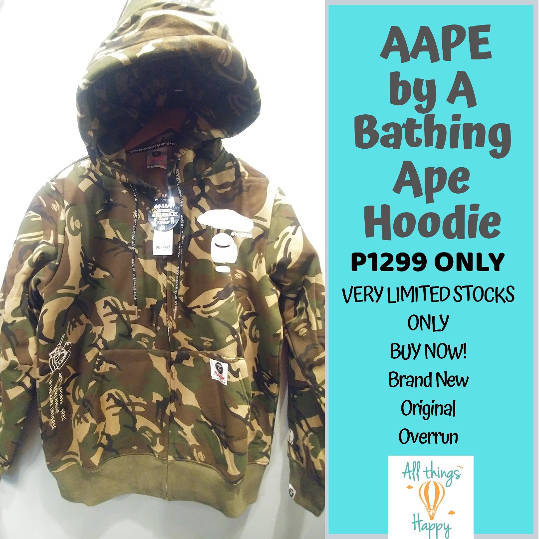 AAPE by A Bathing Ape Hoodie Jacket Men s Fashion Coats Jackets