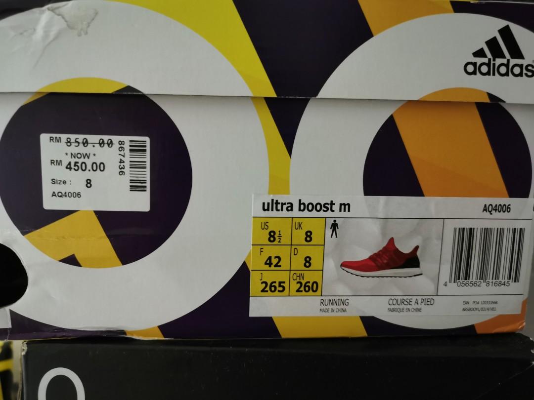 Adidas ultra boost 4 power red core black discount