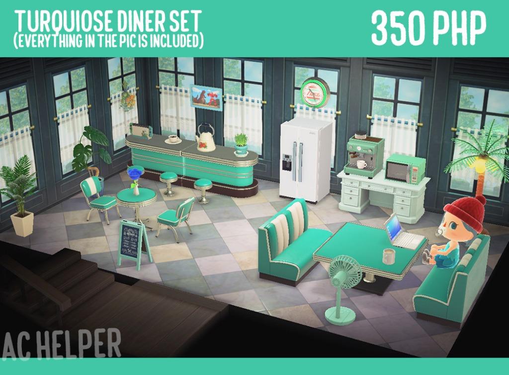 Animal Crossing Furniture Set Diner Restaurants Video Gaming