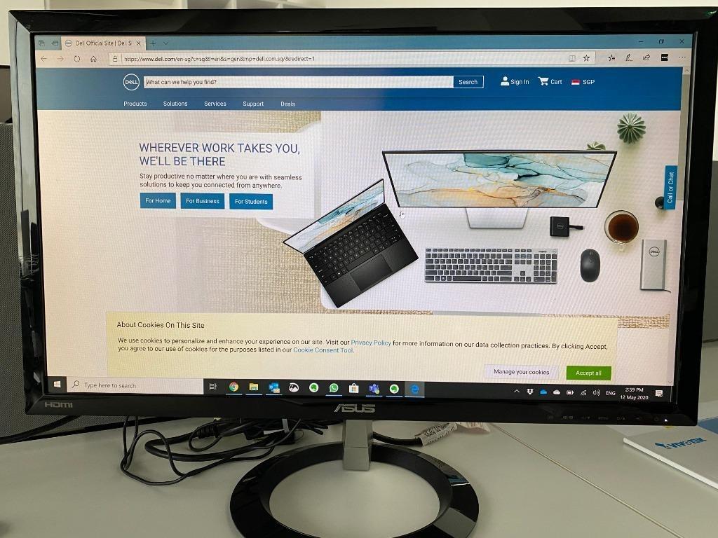 Asus Vx238h Gaming Monitor 23 Fhd 1920x1080 1ms Low Blue Light Flicker Free Electronics Computer Parts Accessories On Carousell
