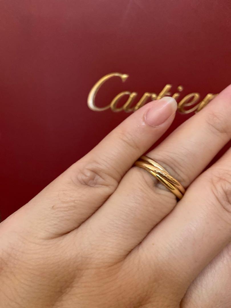 cartier trinity ring authentic