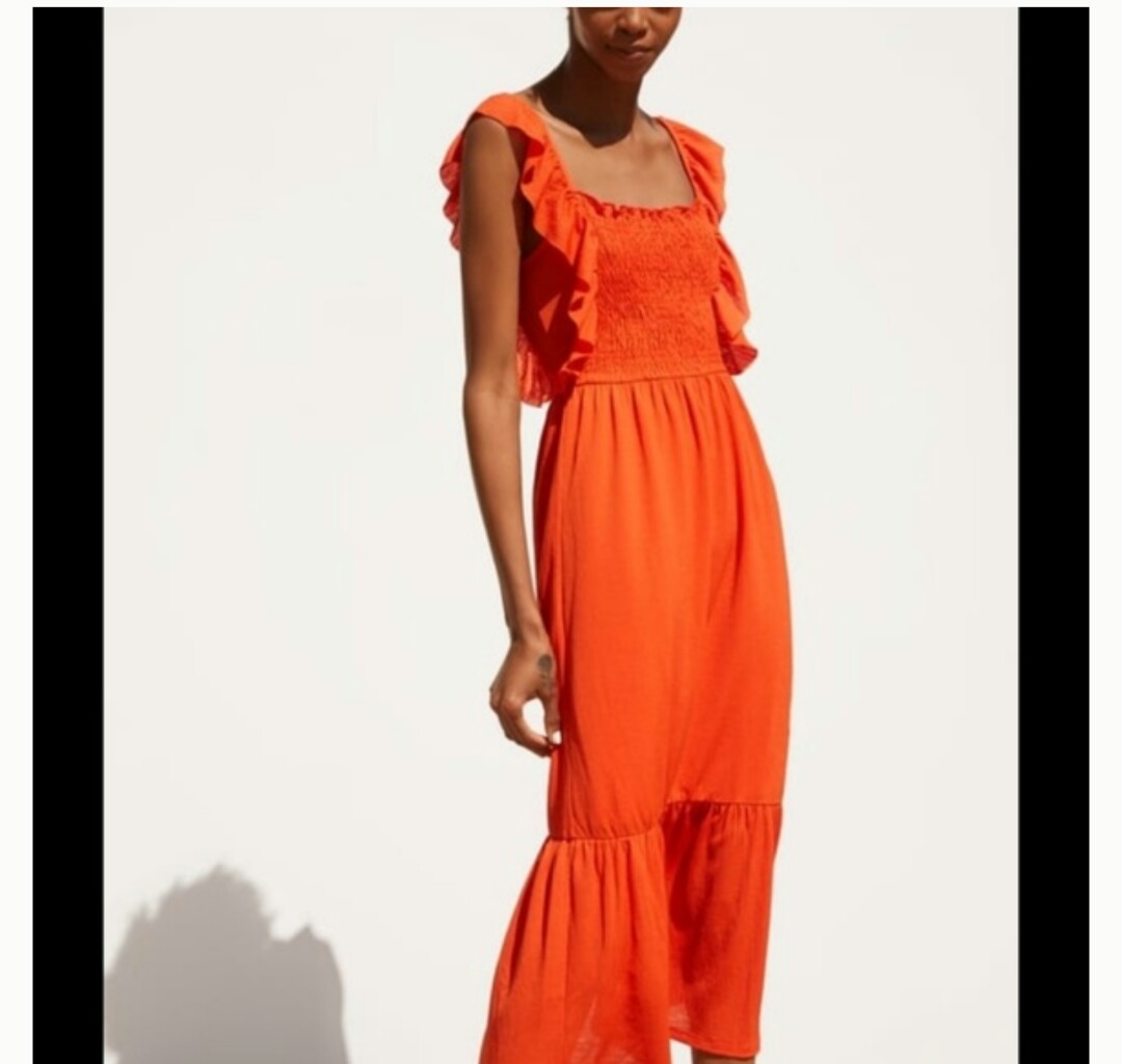 zara tiered dress