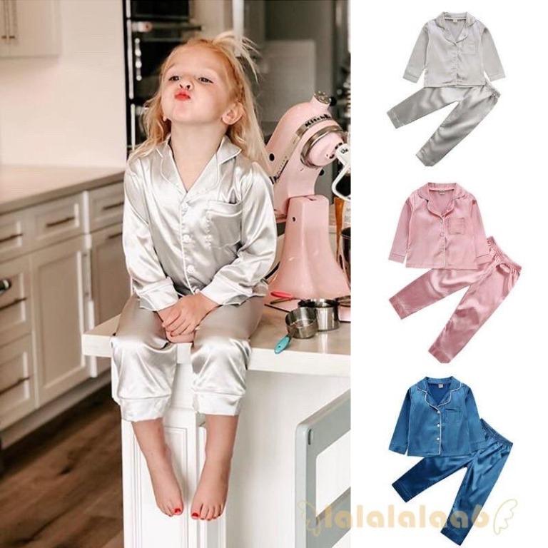 baby satin pajamas