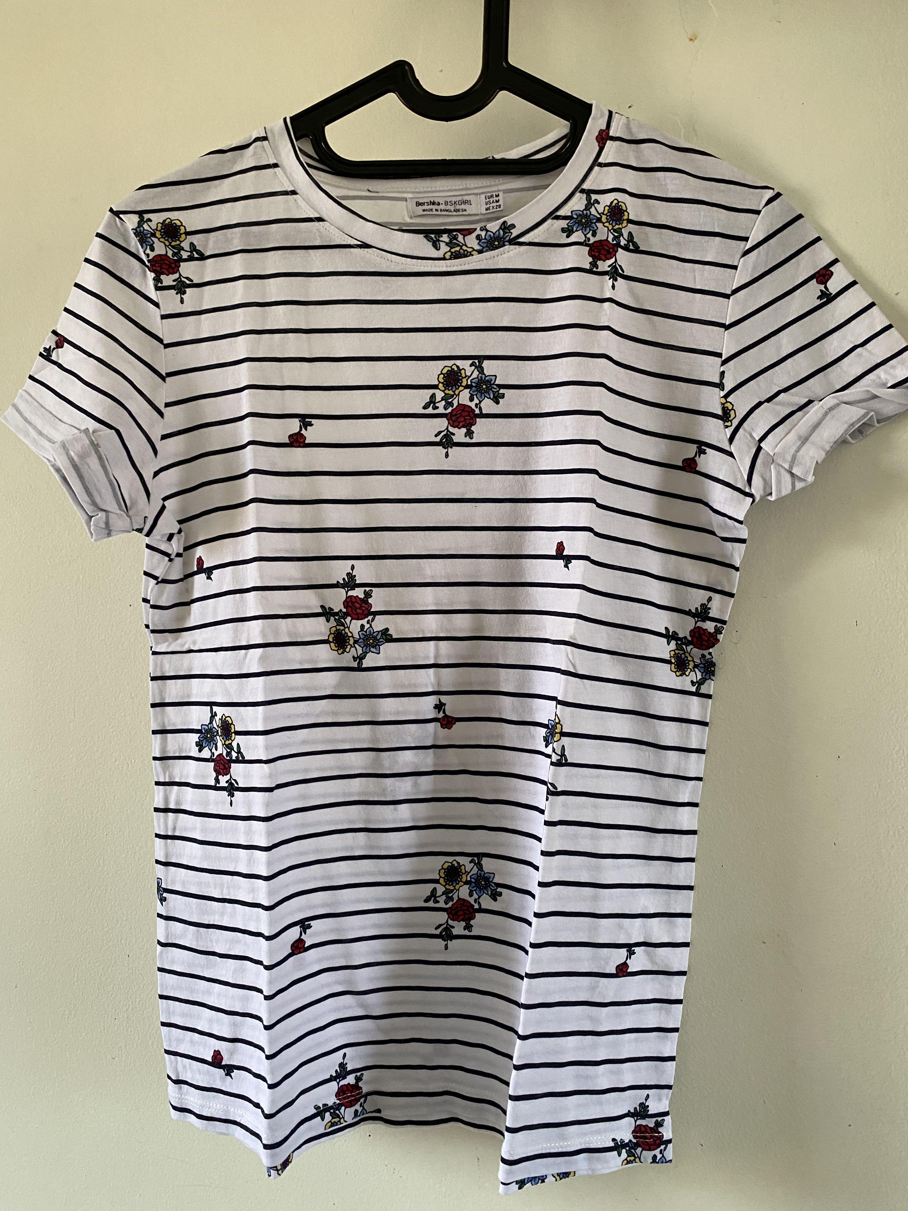 bershka striped t shirt