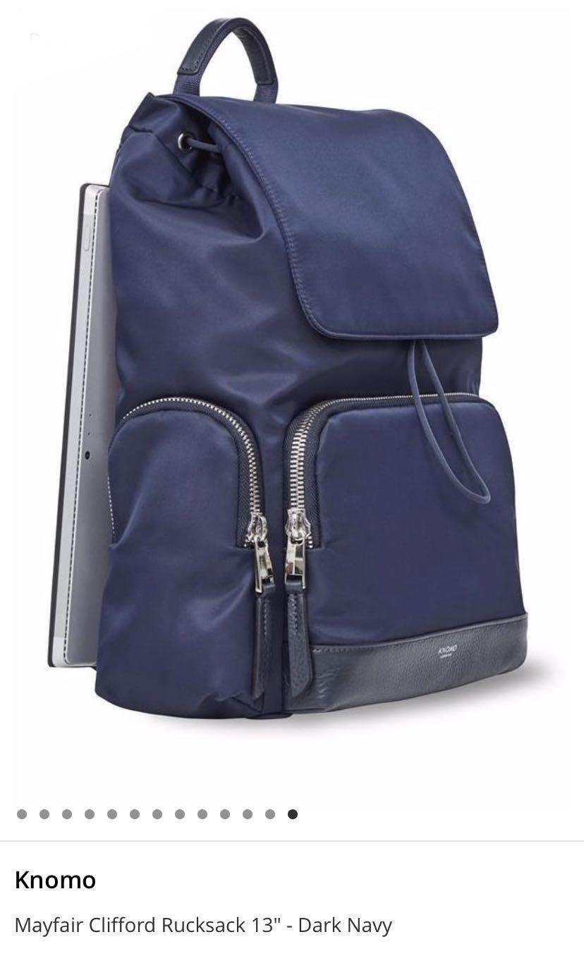 BNWT KNOMO LONDON ‘CLIFFORD’ 13” LAPTOP BACKPACK, Men's Fashion, Bags