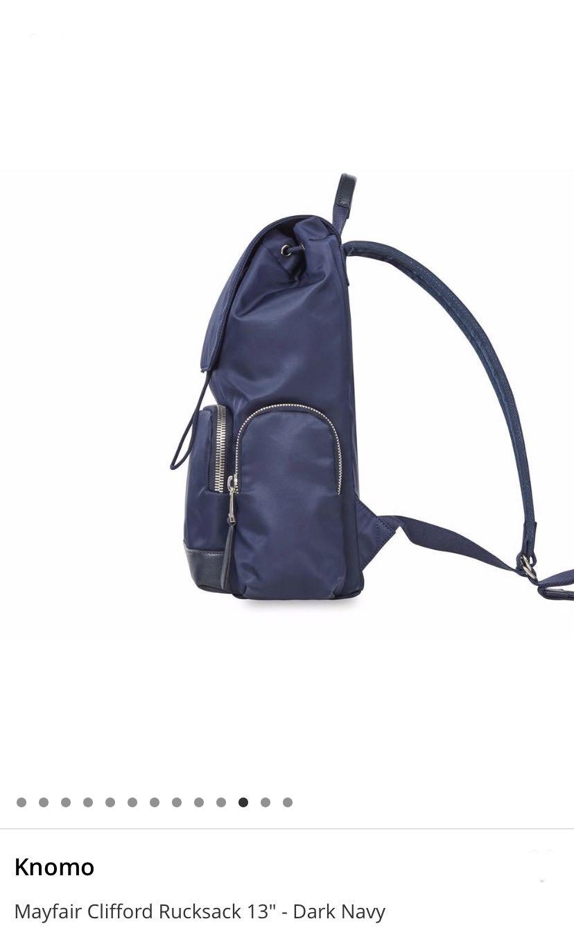 BNWT KNOMO LONDON ‘CLIFFORD’ 13” LAPTOP BACKPACK, Men's Fashion, Bags