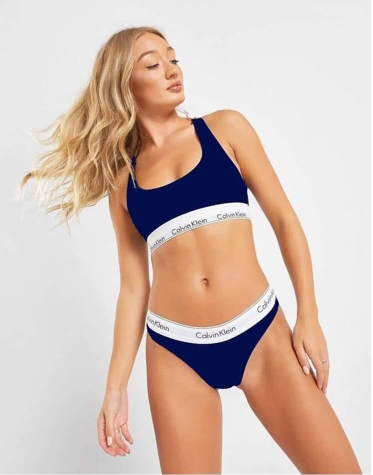 calvin klein sports bra underwear set