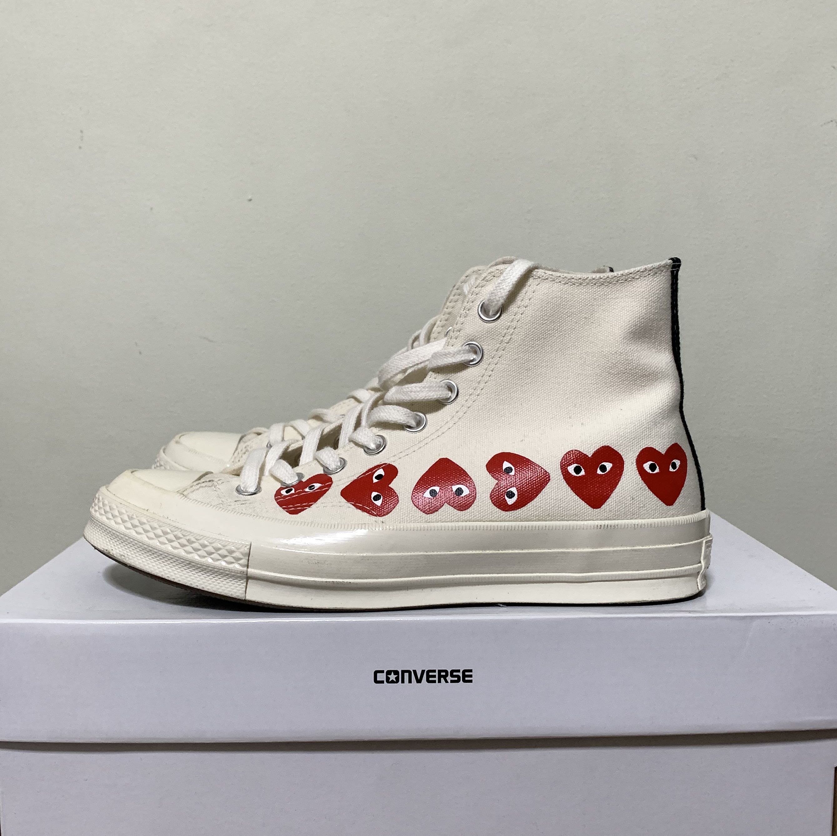 Mens converse with new arrivals heart
