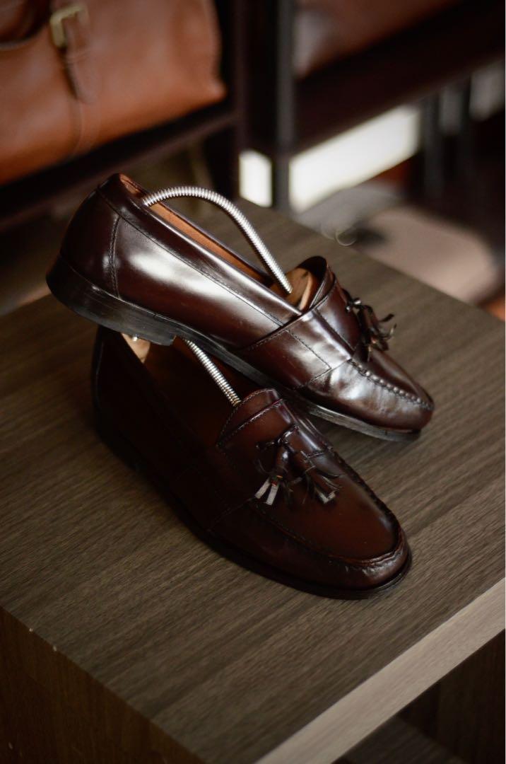 Cole Haan Tassel Loafers Leather Shoes Men s Fashion Footwear