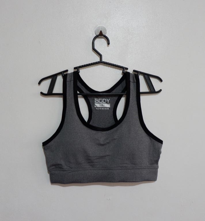 white cotton sports bra