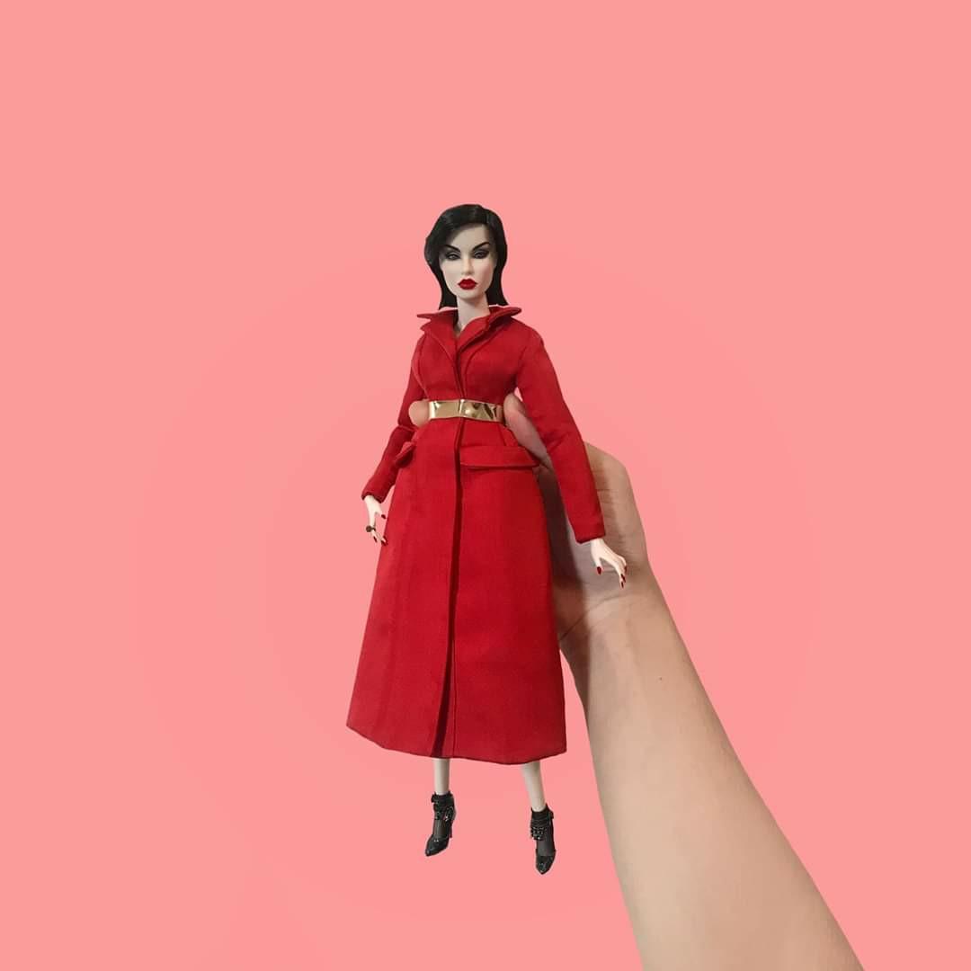 Dior Red Bar Coat for Integrity Toys 