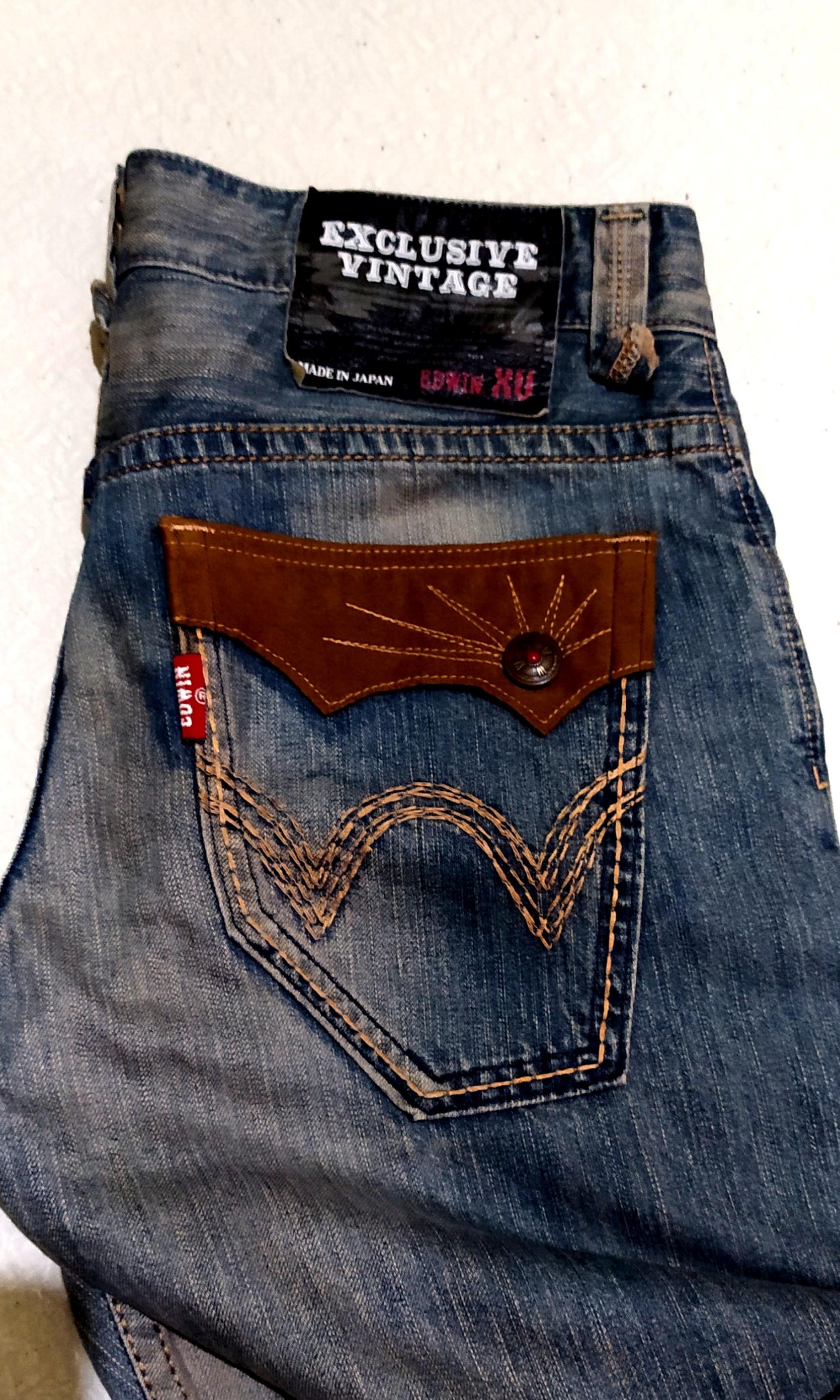 RARE Edwin Jeans 32 Evisu Levis True Religion LV D&G, Men's Fashion, Bottoms, Jeans on