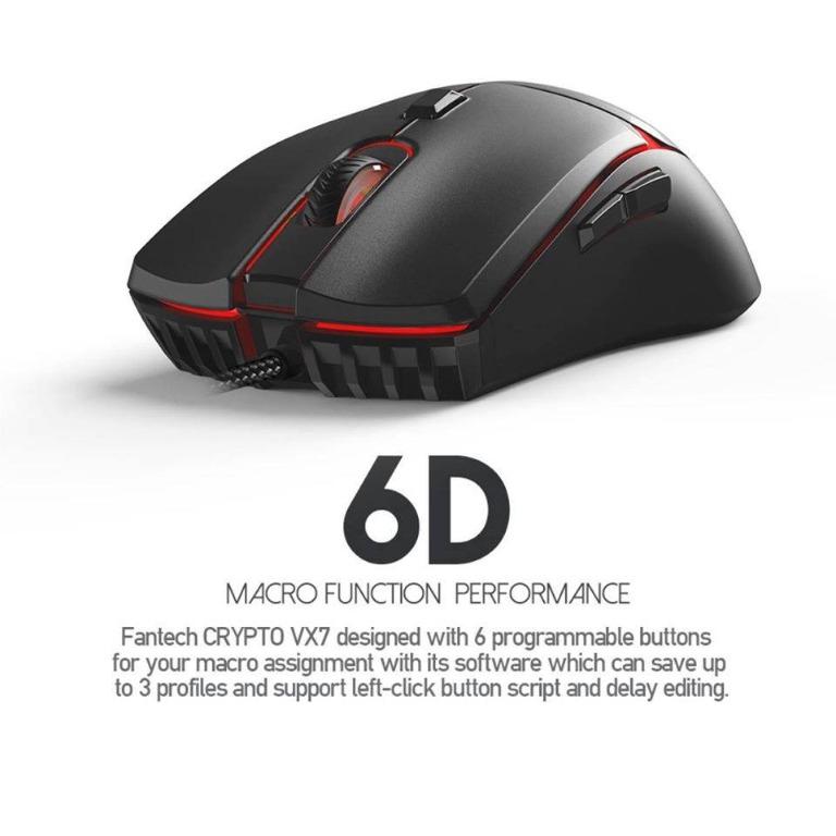 Fantech VX7 Crypto Macro Gaming Mouse (Category: Computer Parts) located in Las Pinas. Submitted by borjamonica644 (Listing ID 1010696976, Image 2). Description: Fantech VX7 Crypto Macro Gaming Mouse - Brand New - Price: 500.00 Location: Las Piñas City. - (COD) Cash on Delivery via Grab Pabili or Lalamove Purchase Service. - Also accept Online Bank Transfer Payment via PNB, BPI and BDO. Note: Delivery Charge at customer's expense..