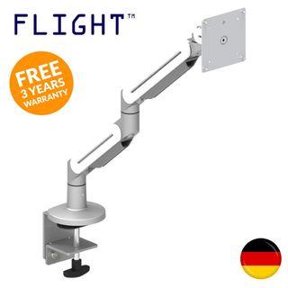 Flight Premium LCD Single Monitor Arm, Vesa Mount, Height Adjustable Support Stand Desk mount, Swivel Screen DFP1