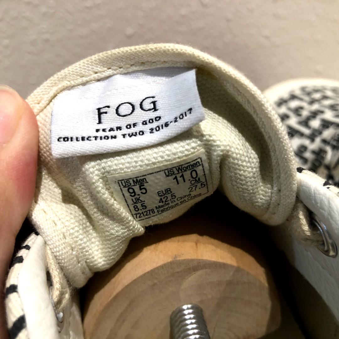 Fog vans v1 us9.5 Men s Fashion Footwear Sneakers on Carousell