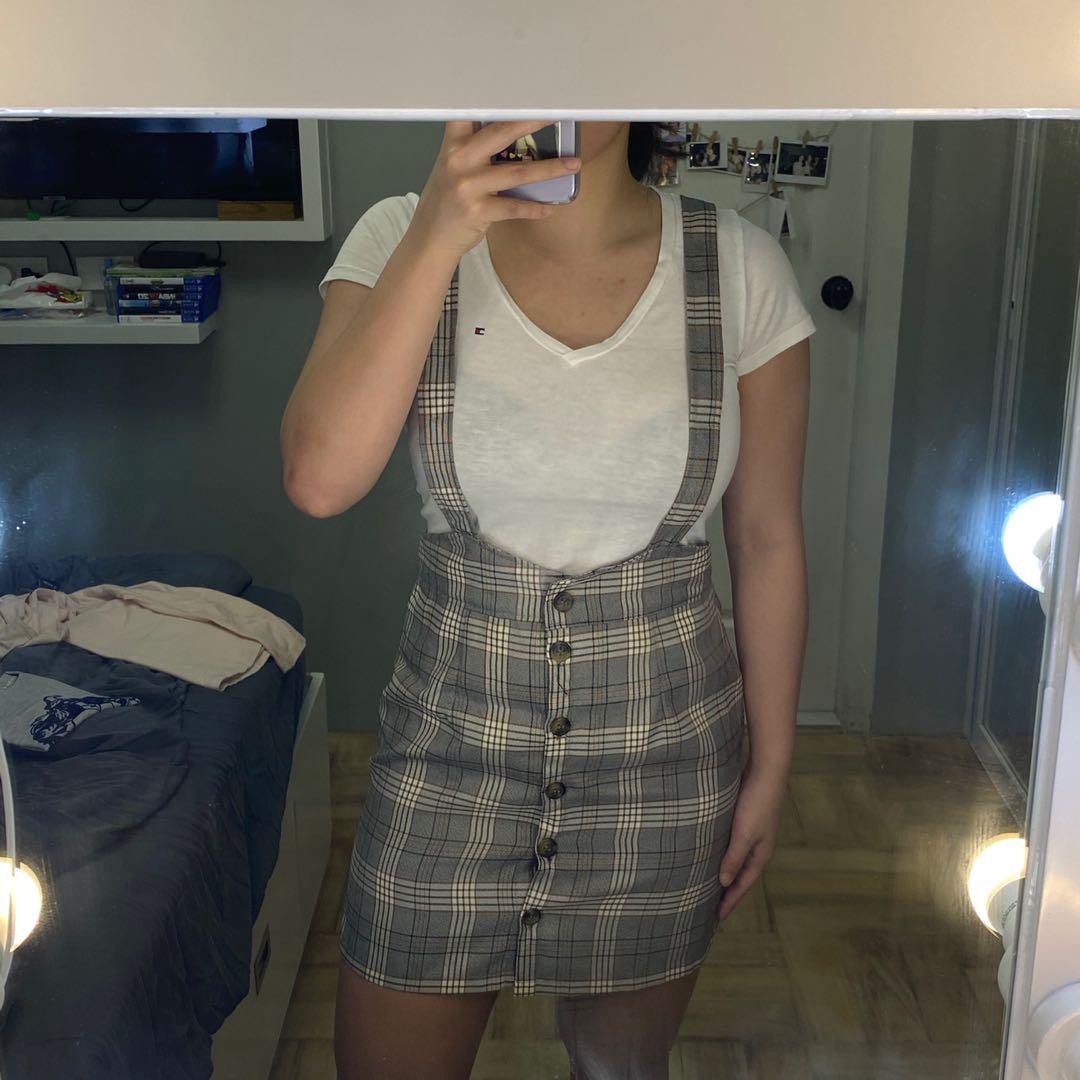 forever 21 suspender dress