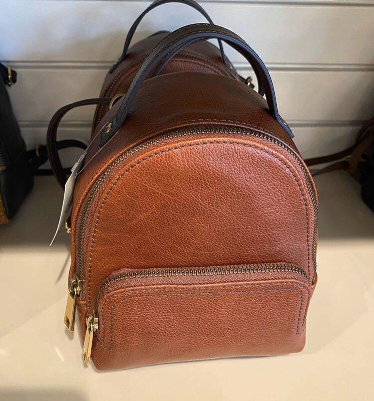 Fossil Mini Backpack Leather Brown 