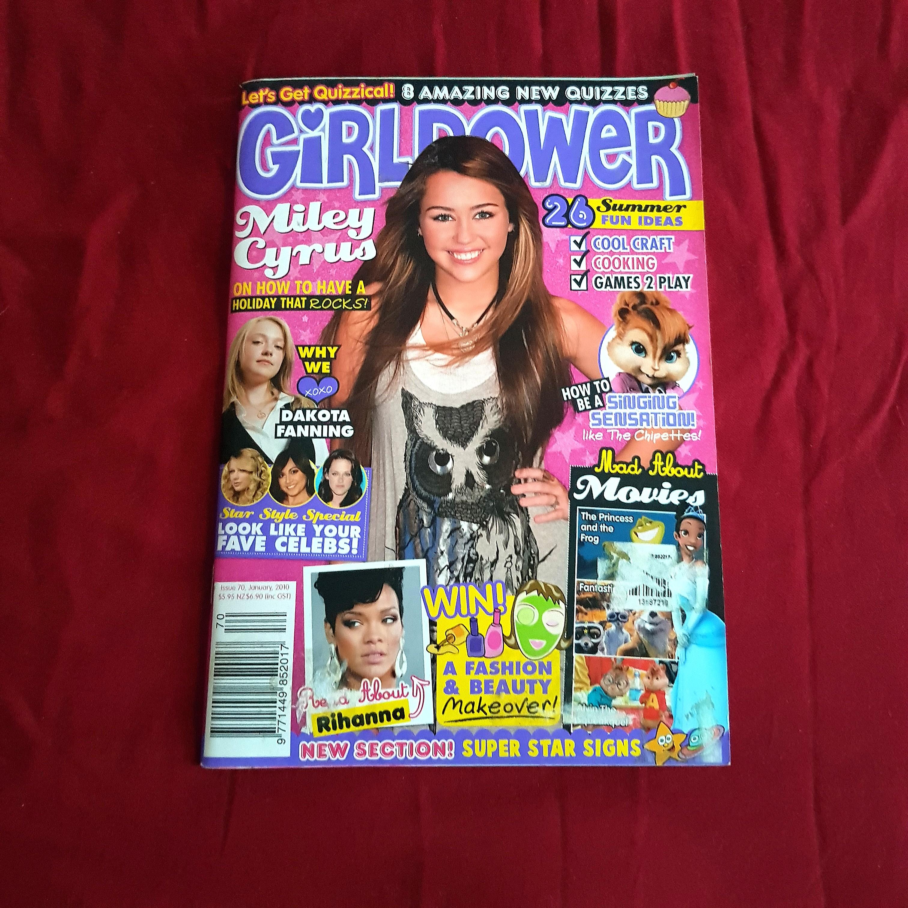 Girl Power Magazine Miley Cyrus Cover Hobbies Toys Books Magazines Magazines On Carousell