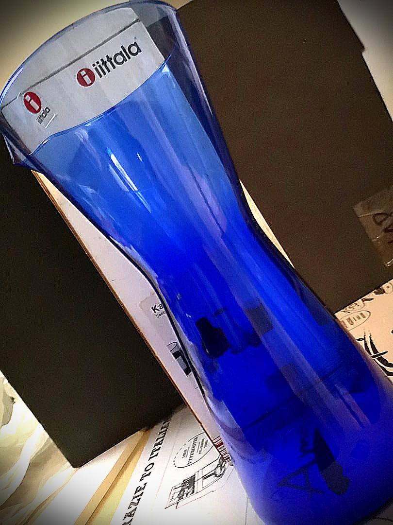 Glass Pitcher Wine Decanter (Category: Other Kitchenware & Tableware) located in Manila. Submitted by leo.7 (Listing ID 281015548, Image 2). Description: Designed by Kaj Frank Sea Blue With anti spill spout 95cl=2pt 8.75in high For the modern minimalist Bought in Finland Php2680 Italian Decanter 9.5in high and 6.5in at widest Elegant embossed design on very light green glass Easy grip neck & you can Cork to keep Php650 only Both Stored and unused