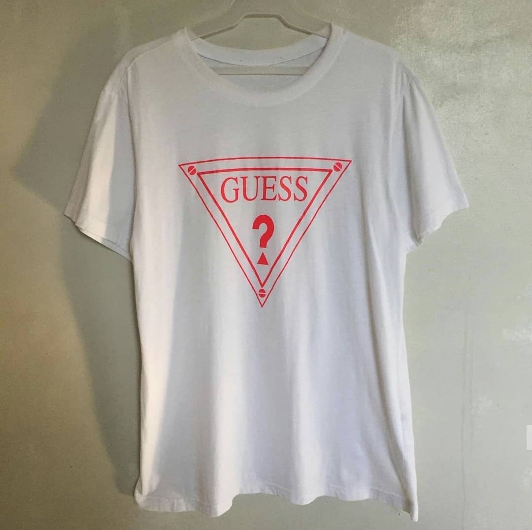 white guess shirt