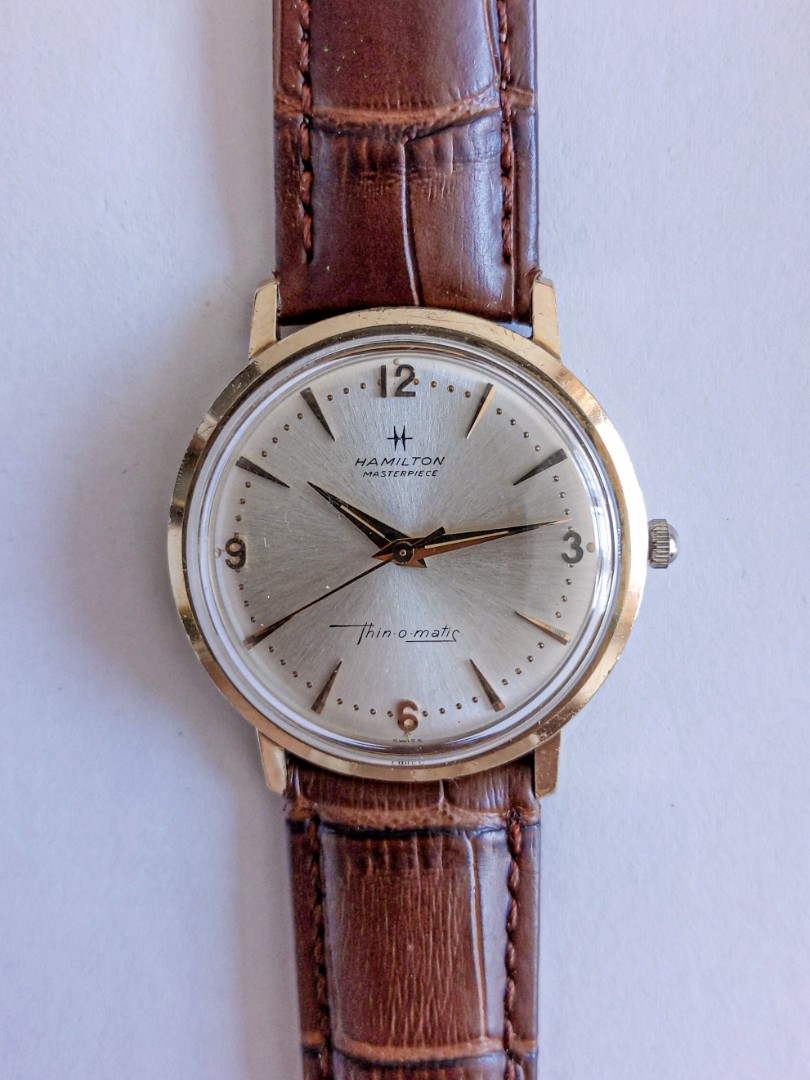 Hamilton thin o matic 10k shop gold