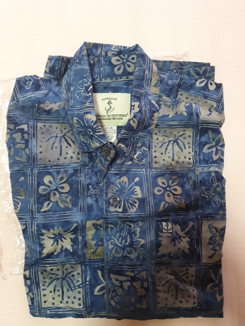 Handcrafted batik shirt, Men's Fashion, Tops & Sets, Formal Shirts on ...