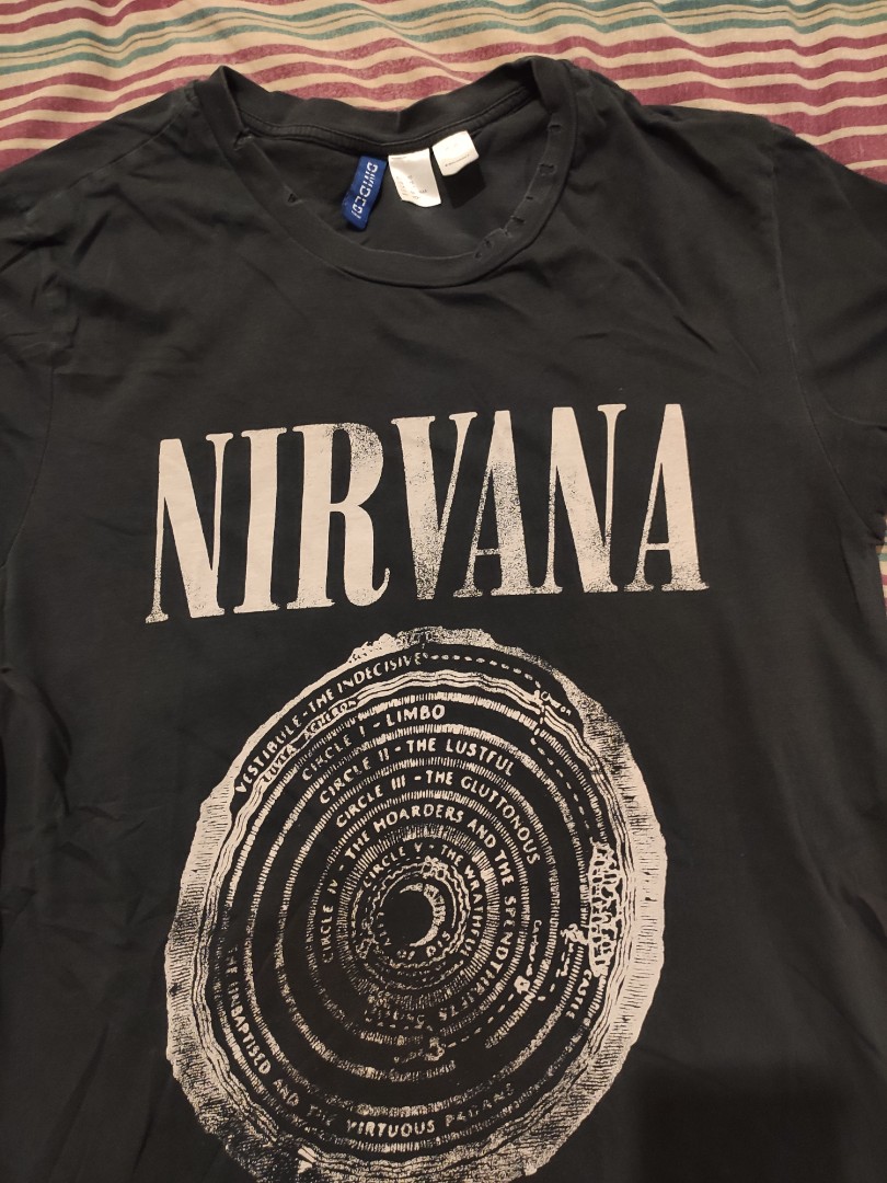 nirvana t shirt h