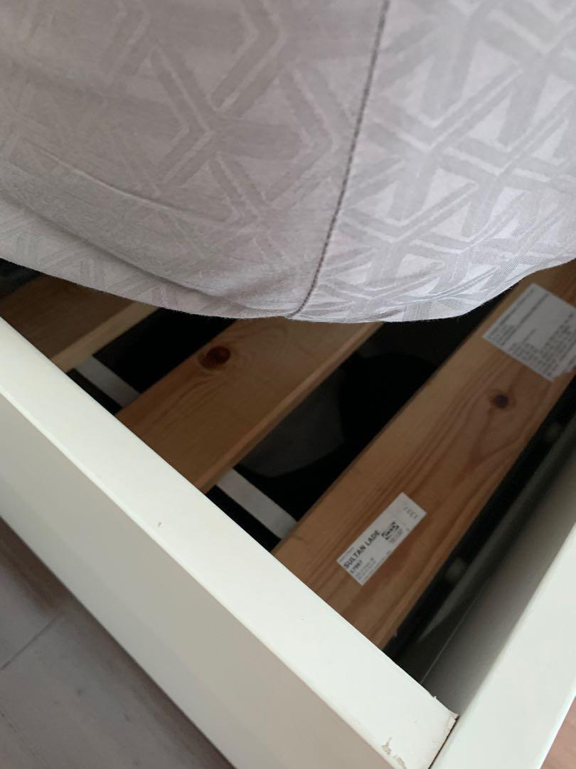 Ikea Brimnes King Size Frame With, Brimnes Bed Frame With Storage & Headboard White Luröy