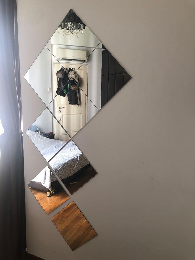 Ikea square wall mirror, Furniture & Home Living, Home Decor, Mirrors