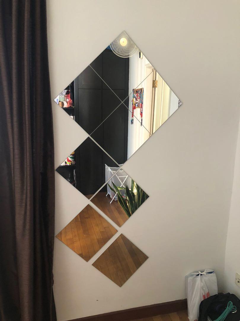 Ikea square wall mirror, Furniture & Home Living, Home Decor, Mirrors ...