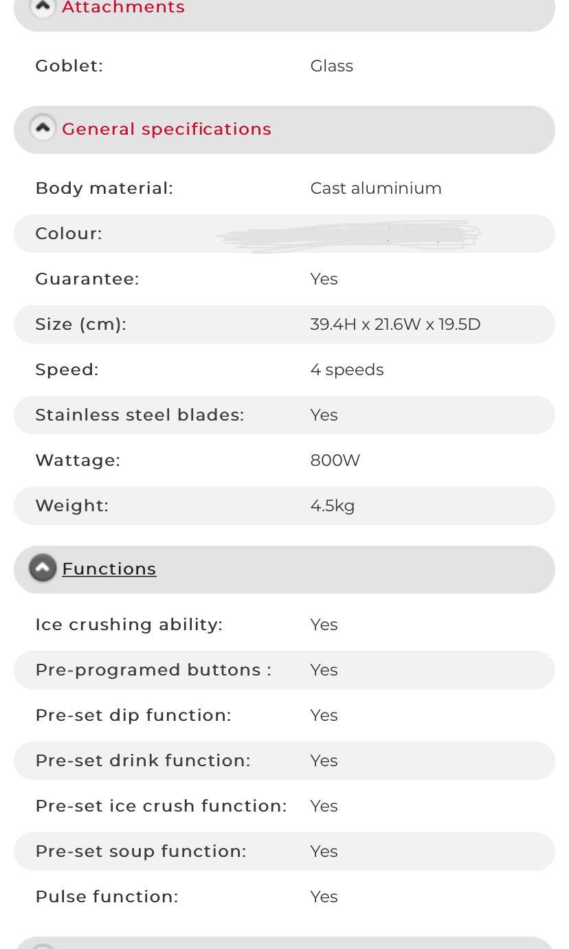 Kenwood kMix Blender BLX50, TV & Home Appliances, Kitchen Appliances, Hand & Stand Mixers on