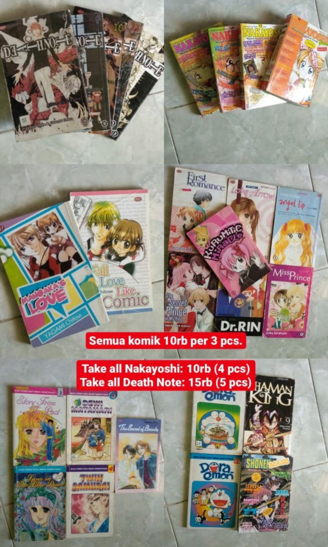Komik Campur Doraemon Nakayoshi Death Note Buku Alat Tulis Komik Dan Manga Di Carousell