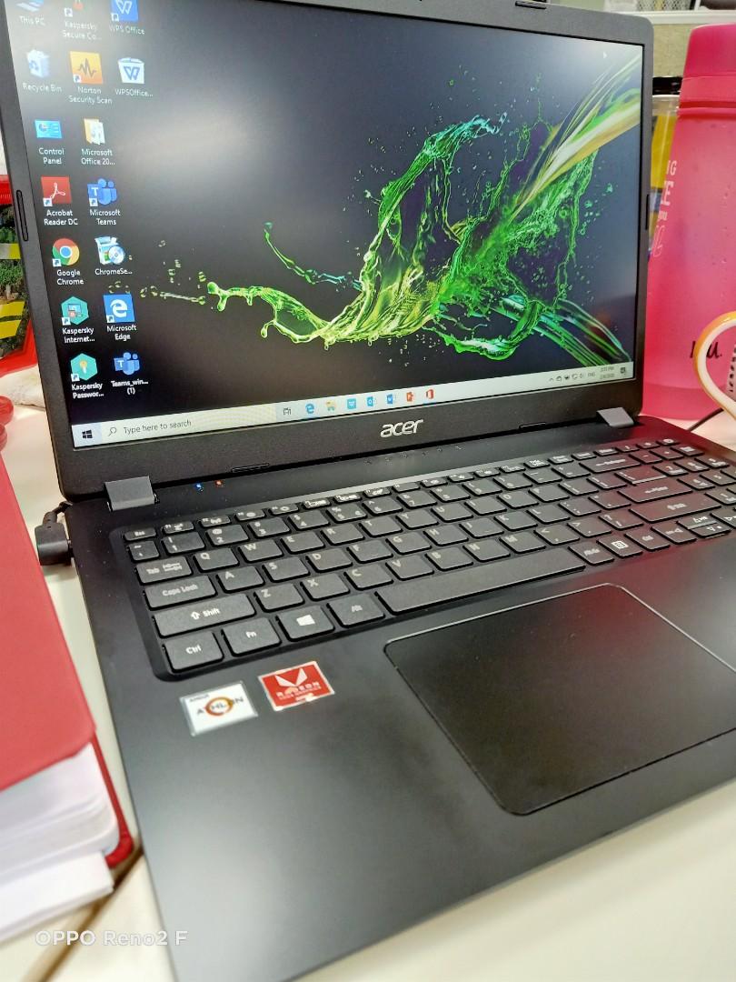 Laptop Acer A315 42 Rosu Shale Black Electronics Computers Laptops On Carousell