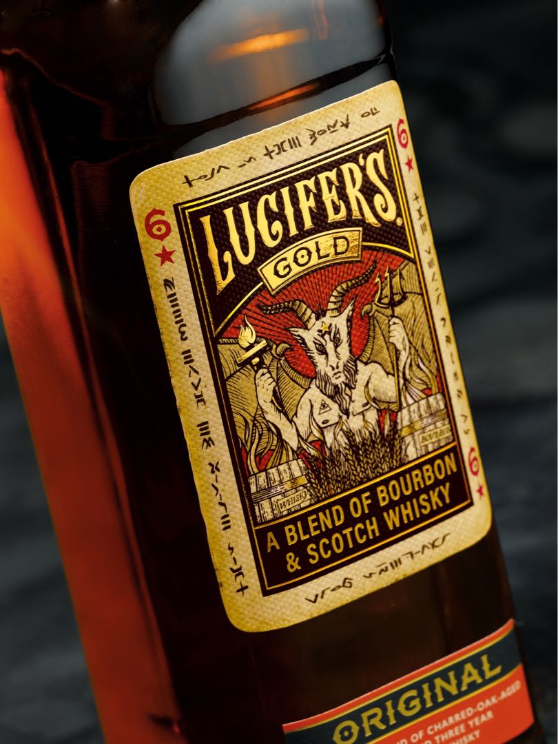 Lucifer's Gold - Blended bourbon and Scotch Whisky, Food & Drinks,  Alcoholic Beverages on Carousell