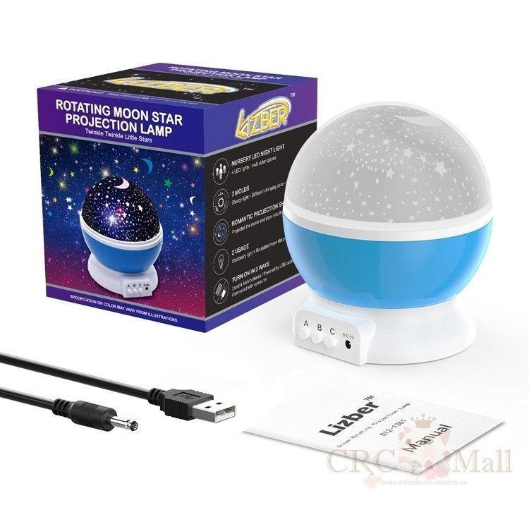 Lizber baby night light moon hotsell star projector